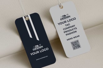 design awesome clothing hang tag and labels