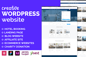 design, redesign or clone wordpress website, landing page, blog by elementor
