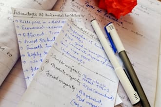 handwrite letters cards and notes for you