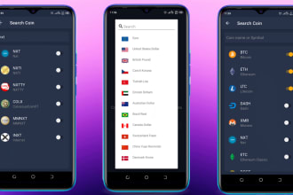 develop cryptocurrency tracking android app with admob ads
