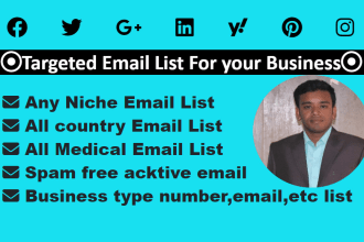 b2b lead generation, verified email list for campaign