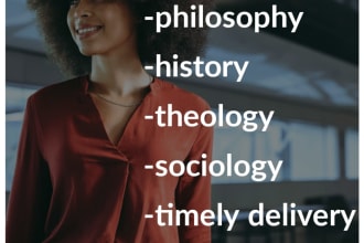do well researched philosophy and historical case studies