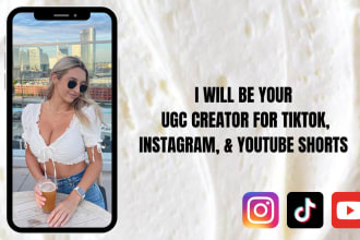 be your ugc content creator for tiktok and instagram