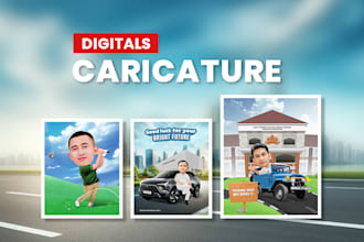 make digital caricature from your photo