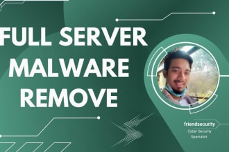 clean full server malware or virus removal with security