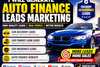 generate auto finance leads car accident finance car loan insurance leadswebsite