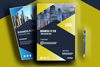 design a unique outstanding conference business flyer