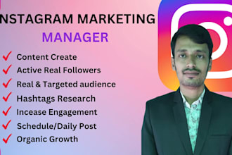 be your instagram marketing manager and content designer