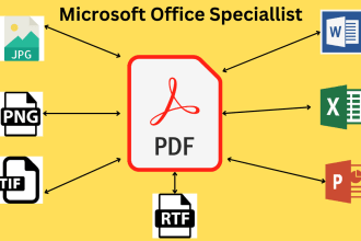 convert PDF to word or word to PDF in low price