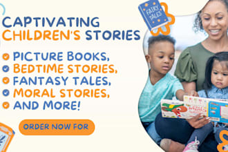 ghostwrite or create a childrens book for any age range