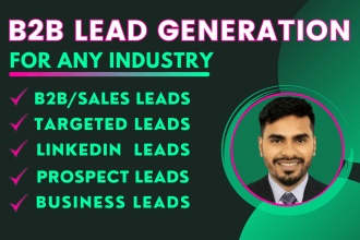 do b2b lead generation, linkedin lead generation, list building, email list