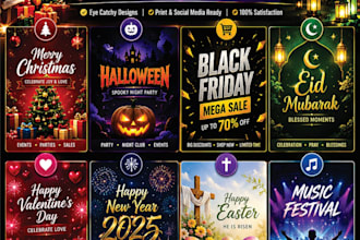 create event flyer, church flyer and festival flyer fast