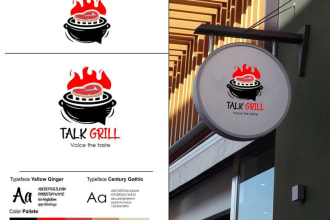 do eye catchy BBQ,food,catering,juice bar,restaurant logo