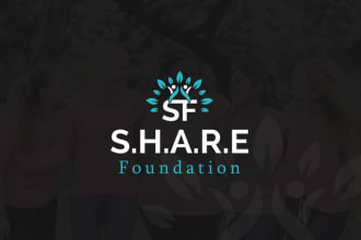 modern non profit event or charity logo design