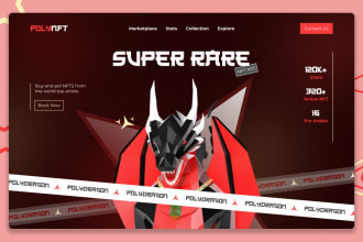 do crypto game website, nft gaming website design or game website in figma
