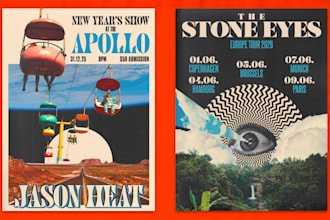 design your vintage poster without ai