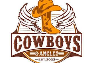 design luxury cowboy logo