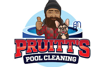 design unique swimming pool logo