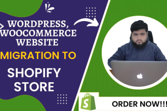 clone or migrate wordpress to shopify or any ecommerce store to shopify