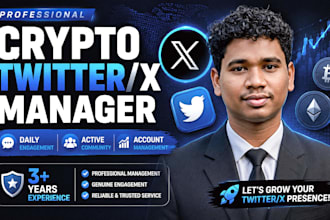 manage your crypto twitter x account and community