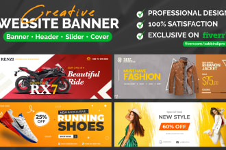 design attractive shopify website banner or store hero banner