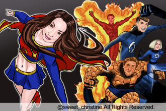 make a superhero cartoon of you