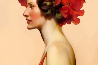 Top 5!  draw you a quality vintage digital portrait