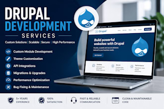 build custom drupal websites, modules, apis and migrations