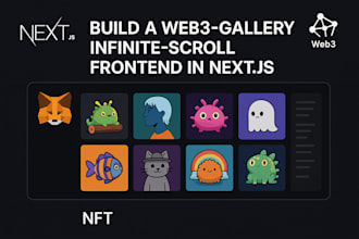 build a web3 gallery infinite scroll frontend in next js