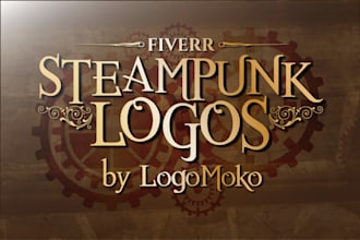 create steampunk themed logo