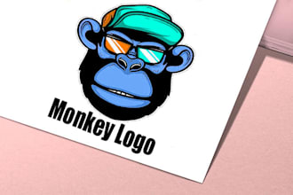 design awesome monkey logo with satisfaction guarantee