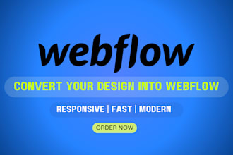 design or redesign webflow website, figma to webflow