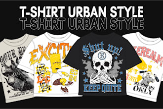 design custom tshirt or hoodie streetwear clothes merchandise