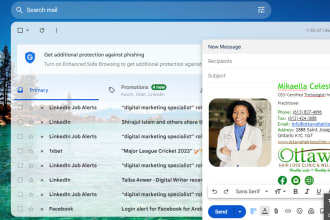 create HTML clickable email signature