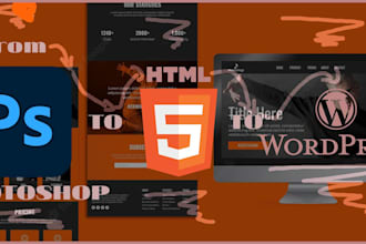 do from psd or any kind of web design to html responsive