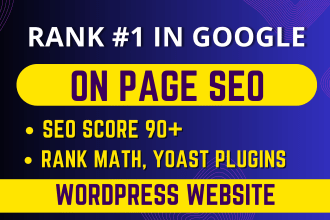 do wordpress onpage SEO with rank math and yoast for 95 score