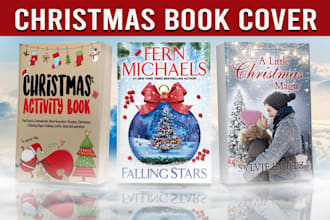 professional christmas book or ebook cover within 6 hour