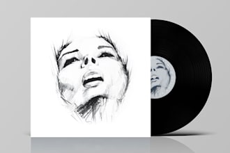 design minimalist music album cover artwork