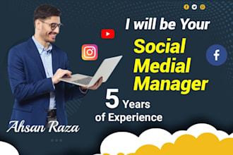 be your professional social media manager content creator
