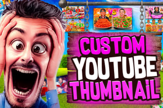design a catchy youtube thumbnail that gets 5x more views