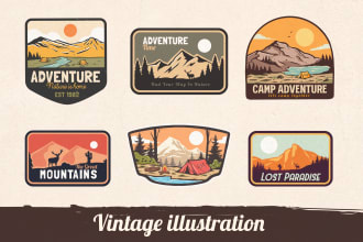 create custom outdoor badge logo design for t shirts,patches,or others