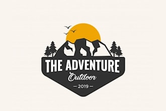 design a high quality unique mountain logo within 20 hours