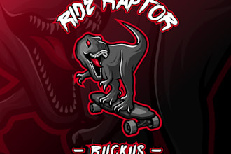 design modern awesome raptor logo