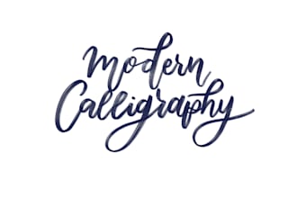 write anything in modern calligraphy