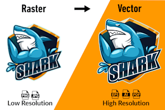 vectorize your logo and convert the image to vector format