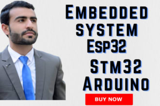 design embedded system iot with arduino, esp32, raspberry, microcontroller,stm32