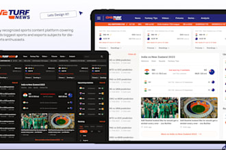 design sports apps and website