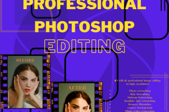 do photoshop editing and image retouching in high resolution
