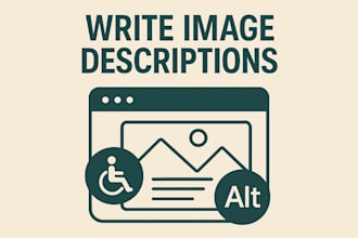 write image descriptions for your website