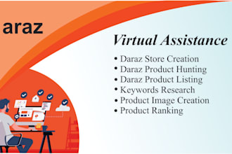 be your professional daraz virtual assistant